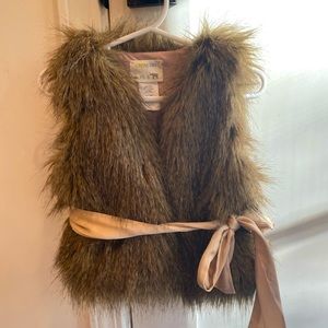J.Crew faux fur vest for toddler girls